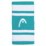 Head Striped Wristband 5'' Turquoise / White - 2 szt.